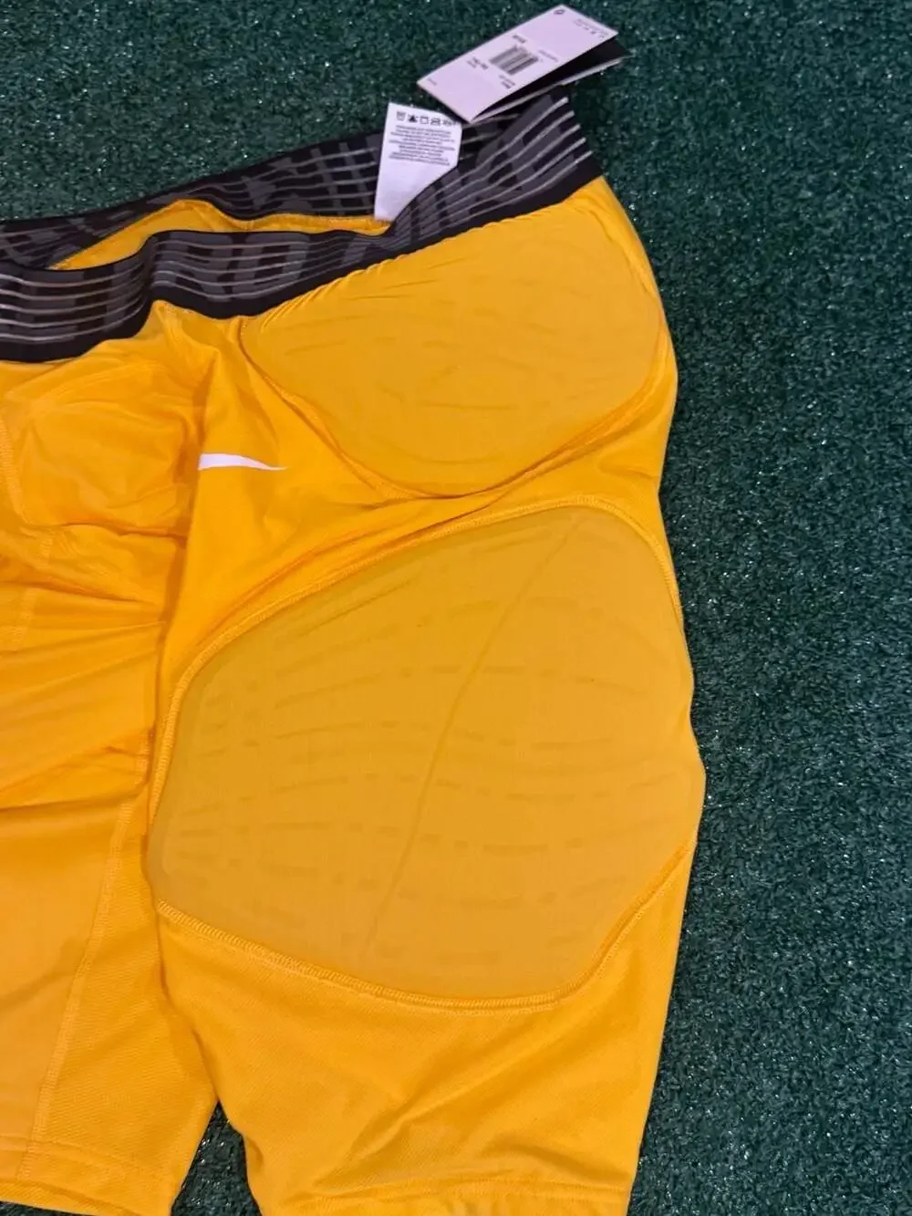 Nike Pro Hyperstrong NBA Padded Compression Shorts Yellow XXL-Tall